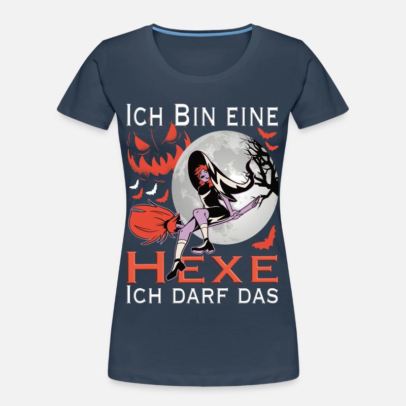 Ich bin eine Hexe ich darf das - Halloween hexe Frauen Premium Bio T-Shirt