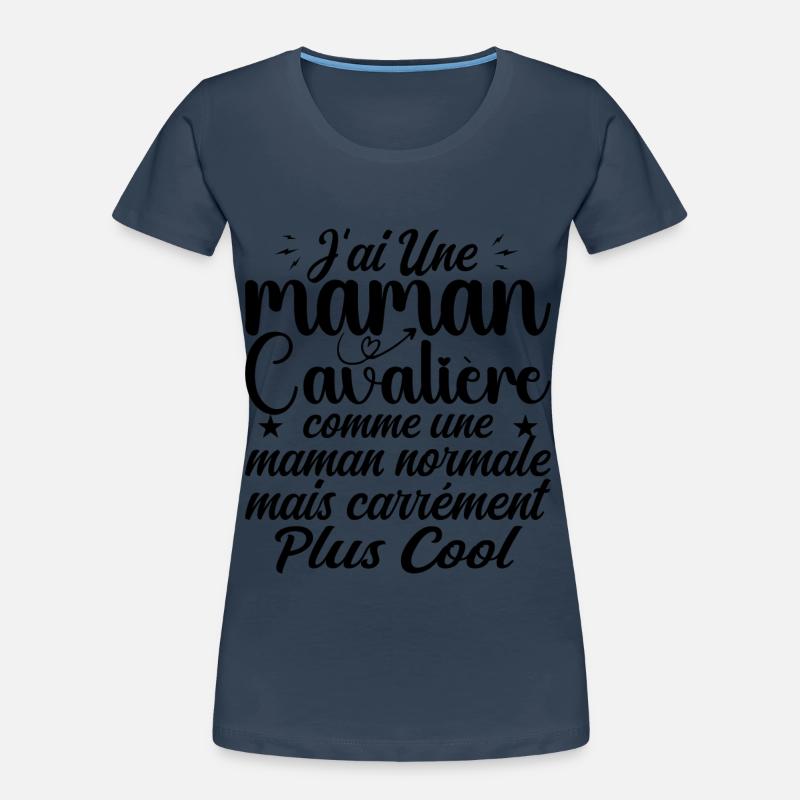 Ich habe eine reitende Mutter - Reitende Mutter Geschenk Frauen Premium Bio T-Shirt