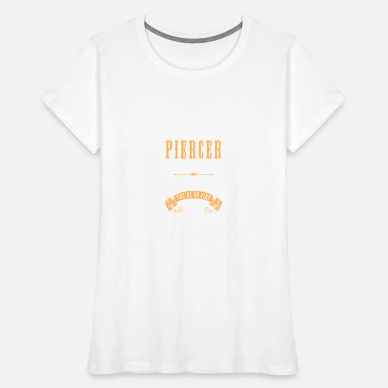 Profession Travail Piercing Studio T-shirt bio Premium Femme