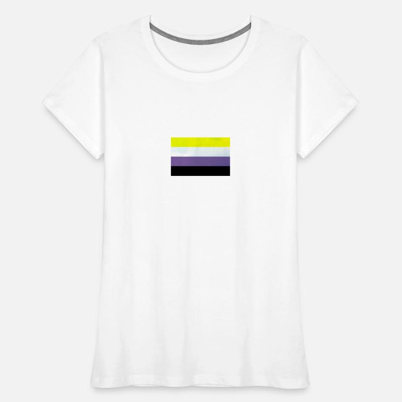 Nonbinary Pride Flag Frauen Premium Bio T-Shirt