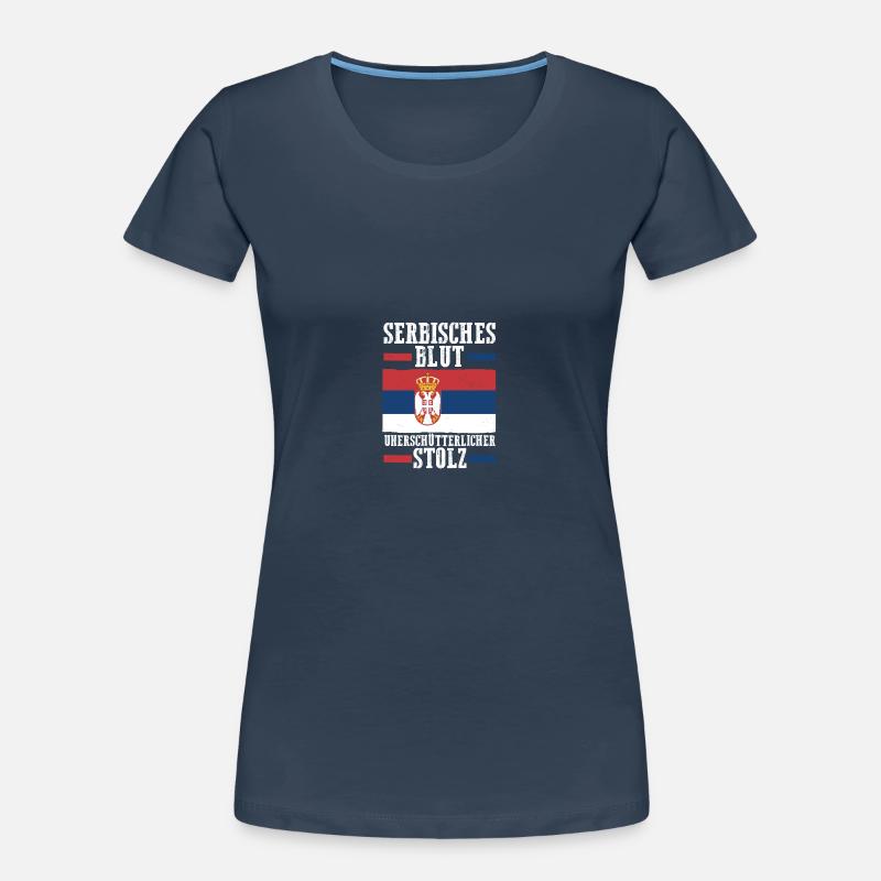 Serbe Serbe Serbie T-shirt bio Premium Femme