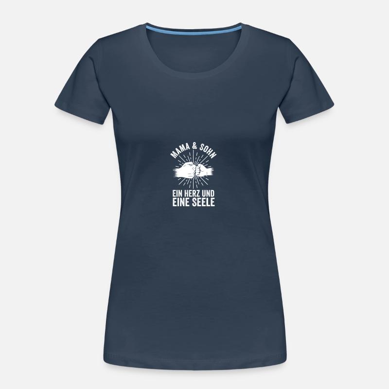 Mutter Mama Und Sohn Frauen Premium Bio T-Shirt