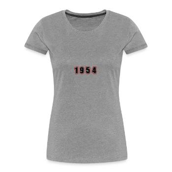 1954 year Birthday - Women's Premium Organic T-Shirt -  - Front - Mia (176cm)