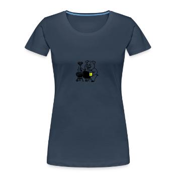 Pork Grilling Beer - Women's Premium Organic T-Shirt -  - Front - Mia (176cm)