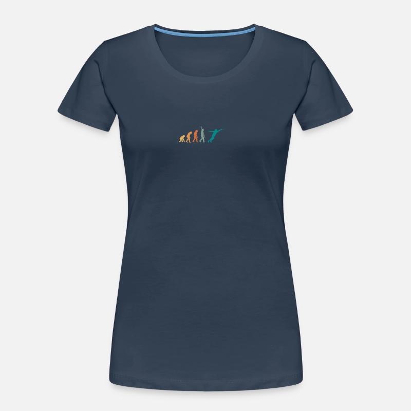 Evolution Retro Fechten Frauen Premium Bio T-Shirt