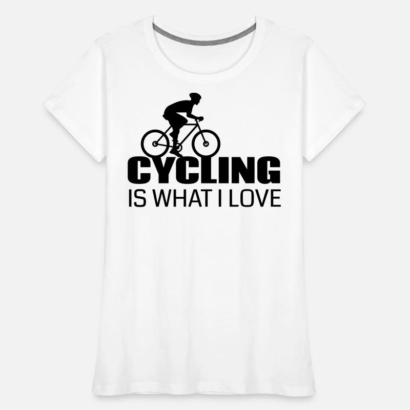 Le vélo, c’est ce que j’aime T-shirt bio Premium Femme