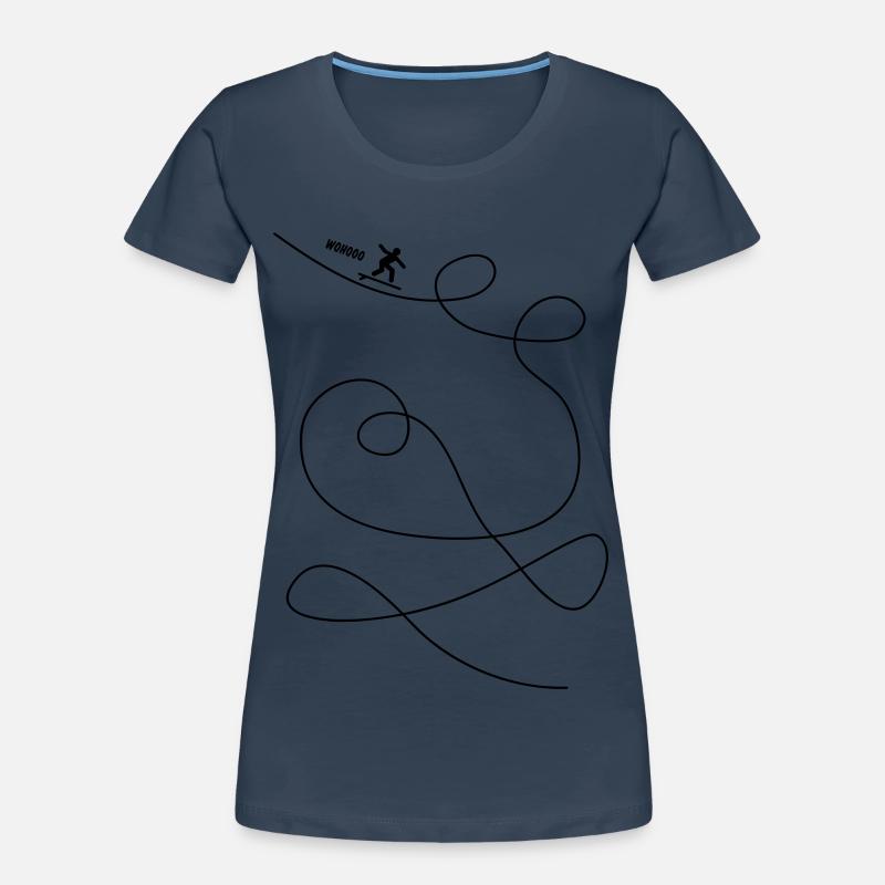 Surfer macht Loopings Frauen Premium Bio T-Shirt
