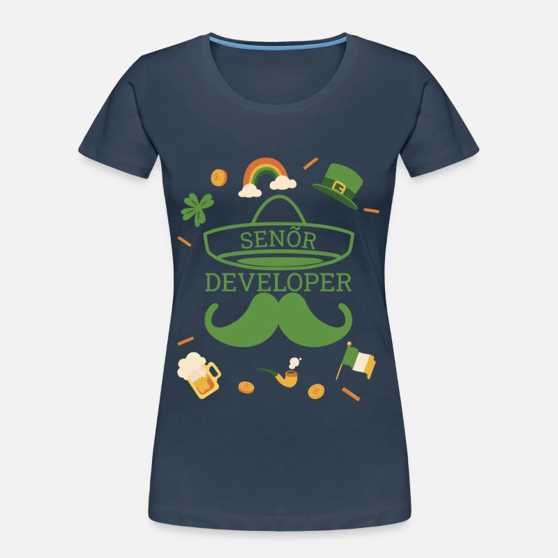 Senior Developer St Patricks Day Programmer Women's Premium Organic T-Shirt