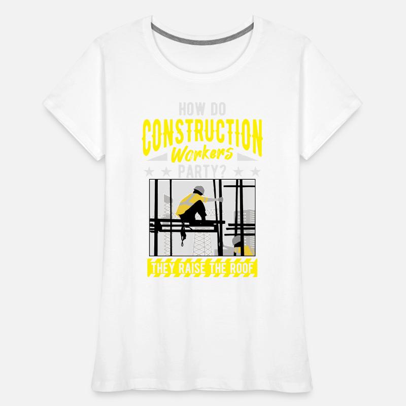 Infrastructure construction construction construction workers Women's Premium Organic T-Shirt