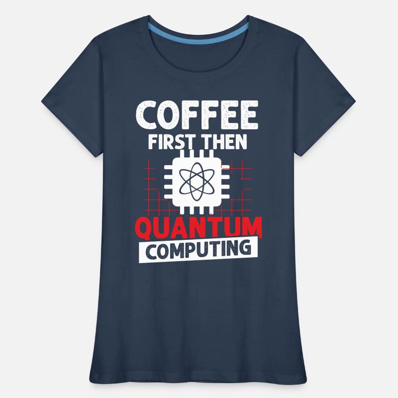 Quantum physics qubit Women's Premium Organic T-Shirt