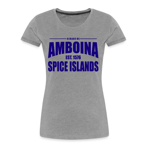 Cidade de Amboina - Blue - Vrouwen premium bio T-shirt