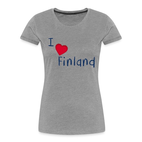 I Love Finland - Naisten premium luomu-t-paita