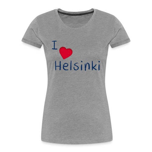 I Love Helsinki - Naisten premium luomu-t-paita