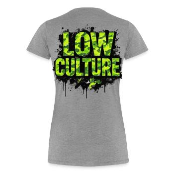 Scène streetstyle auto-tuning de basse culture - T-shirt bio Premium Femme - gris chiné - Dos - Mia (176cm)