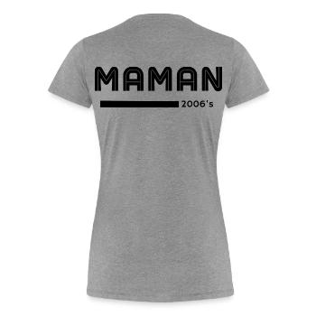 Mom since 2006 Mother's Day Birthday - Women's Premium Organic T-Shirt - heather grey - Back - Mia (176cm)
