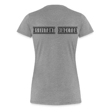 Assistant_Director - Women's Premium Organic T-Shirt - heather grey - Back - Mia (176cm)