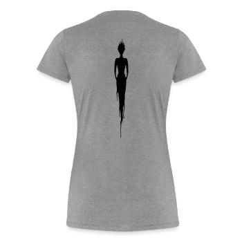 fées, elfes, ange, Pixi, frais, bonheur, amour, - T-shirt bio Premium Femme - gris chiné - Dos - Mia (176cm)