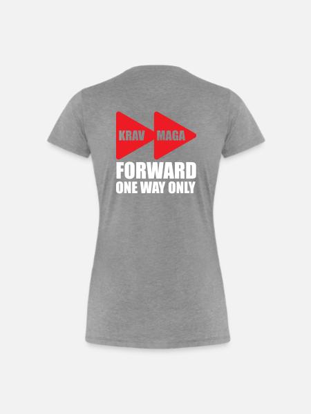 Fast Forward >> - Frauen Premium Bio T-Shirt - Grau meliert
