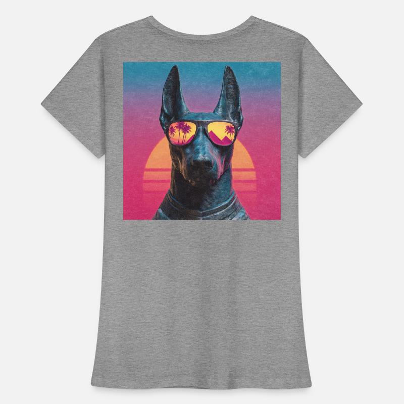 Anubis Synthwave - God on Vacation Women's Premium Organic T-Shirt