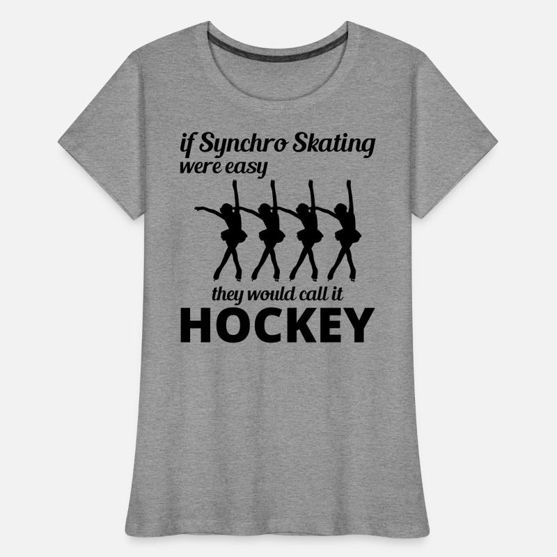 Synchro Synchron Eiskunstlauf Eiskunstläufer Frauen Premium Bio T-Shirt