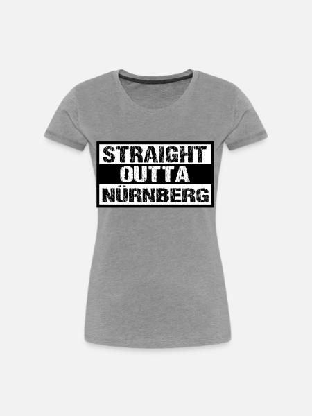 Nürnberg - Frauen Premium Bio T-Shirt - Grau meliert