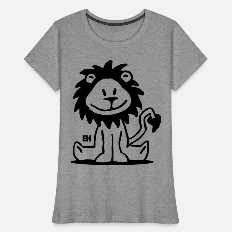 Lion T-shirt bio Premium Femme