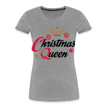 Christmas - Women's Premium Organic T-Shirt - heather grey - Front - Mia (176cm)