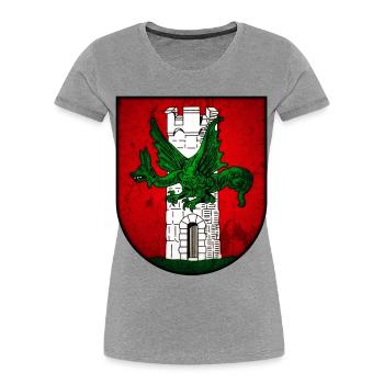 Klagenfurt am Wörthersee - Women's Premium Organic T-Shirt - heather grey - Front - Mia (176cm)