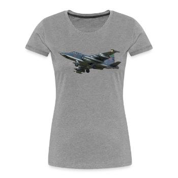 Sukhoi Su-25 - Women's Premium Organic T-Shirt - heather grey - Front - Mia (176cm)