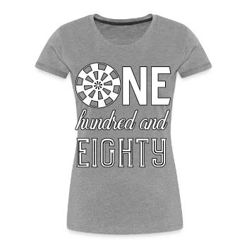 Darts darts - Women's Premium Organic T-Shirt - heather grey - Front - Mia (176cm)
