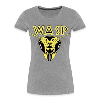 Wasp, hornet, insect, animal - Women's Premium Organic T-Shirt - heather grey - Front - Mia (176cm)