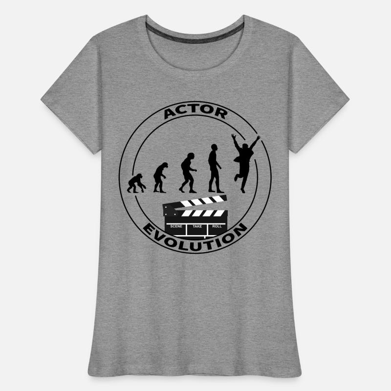 Cadeau d'interprète acteur d'évolution T-shirt bio Premium Femme