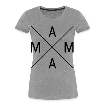 mummy - Women's Premium Organic T-Shirt - heather grey - Front - Mia (176cm)