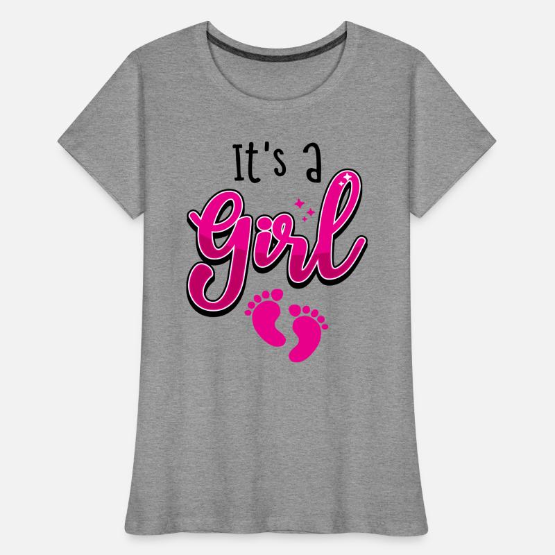 Bébé Bébé Grossesse Bébé Pieds bébé T-shirt bio Premium Femme