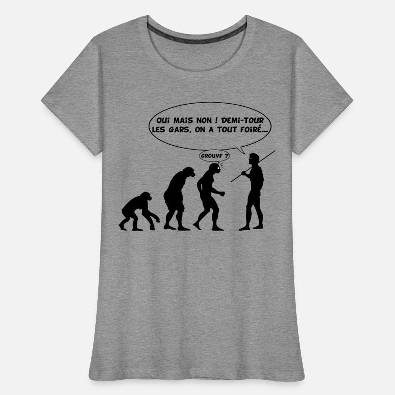 évolution inversée T-shirt bio Premium Femme