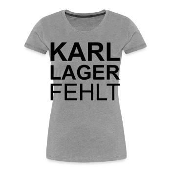 Lustige Sprüche - Frauen Premium Bio T-Shirt - Grau meliert - Vorne - Mia (176cm)