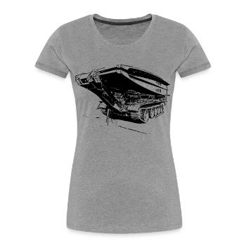 Bridge Laying Device BLG 60 - Women's Premium Organic T-Shirt - heather grey - Front - Mia (176cm)