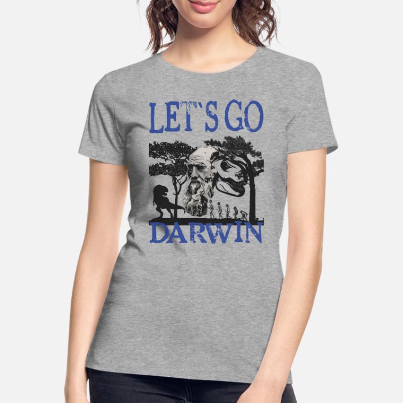 Charles Darwin Evolution textile Geschenkidee Frauen Premium Bio T-Shirt