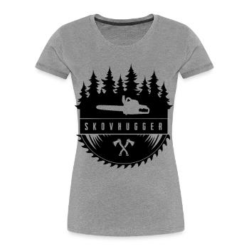 Lumberjack - Women's Premium Organic T-Shirt - heather grey - Front - Mia (176cm)