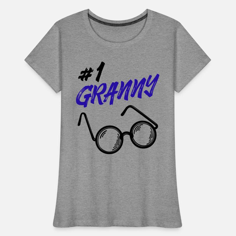 Omi Brille Statement Oma Beste Großmutter Frauen Premium Bio T-Shirt