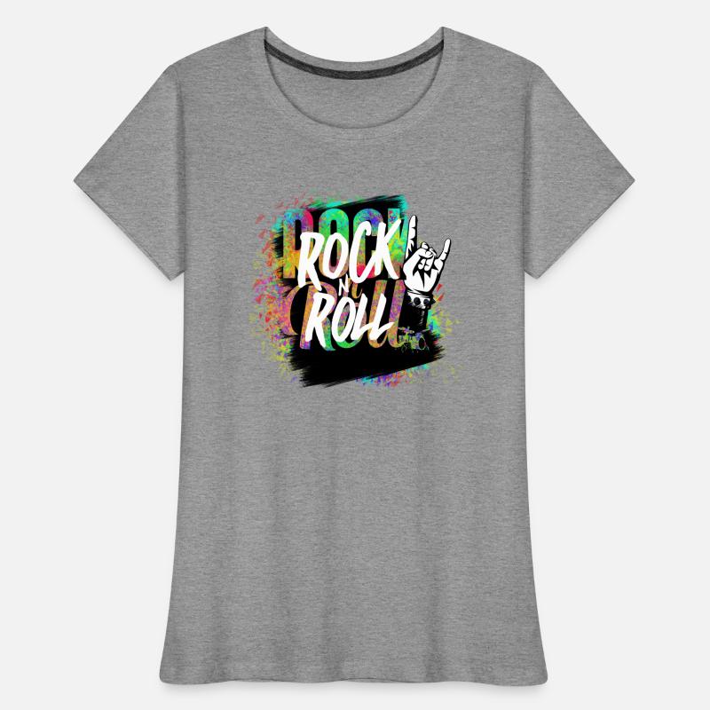 Explosion de couleurs Rock n Roll T-shirt bio Premium Femme