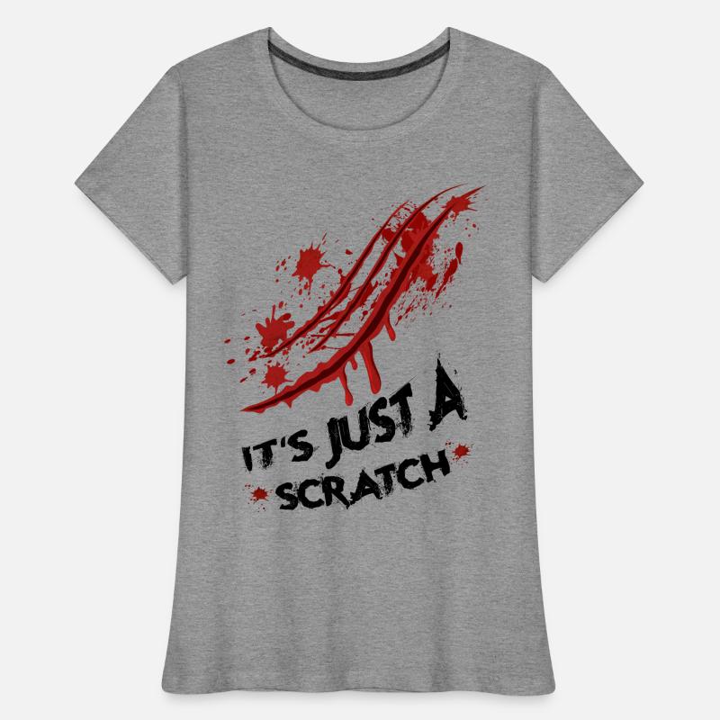 Nur ein Kratzer - Just a scratch Frauen Premium Bio T-Shirt