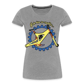 I'm so wheelless - Women's Premium Organic T-Shirt - heather grey - Front - Mia (176cm)