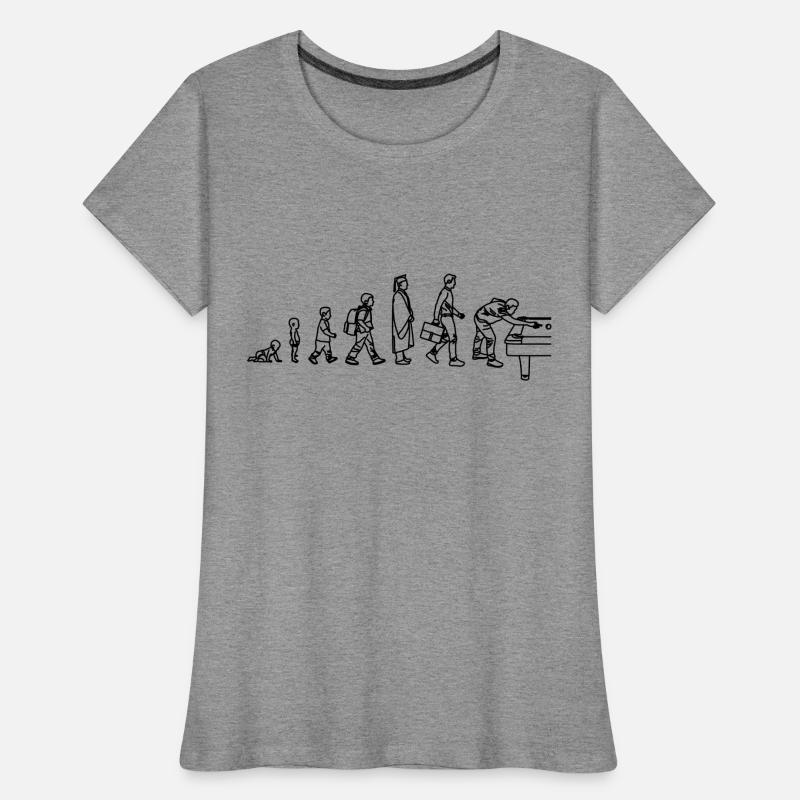 Billard Evolution Frauen Premium Bio T-Shirt