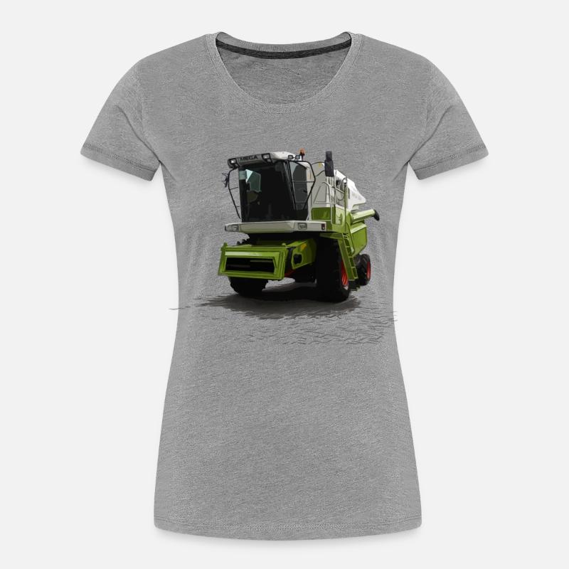 Moissonneuse-batteuse Mega 360 - T-shirt bio Premium Femme - gris chiné