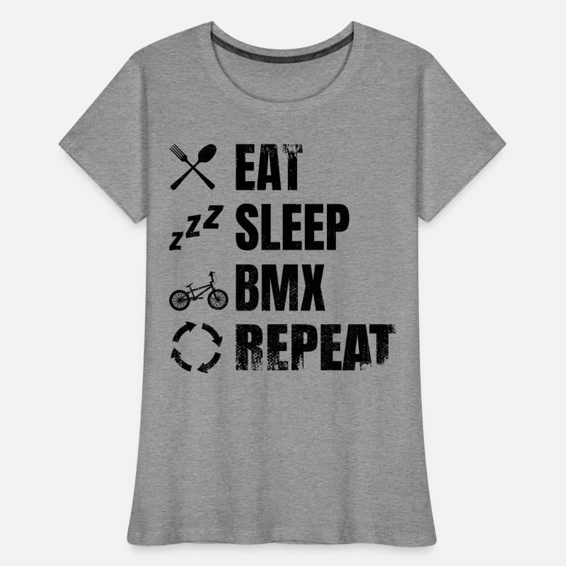 BMX Radfahrer Routine Frauen Premium Bio T-Shirt