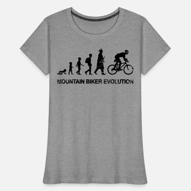 Entwicklung eines Mountainbikers Frauen Premium Bio T-Shirt