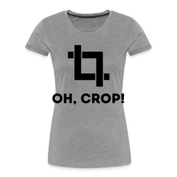 Déclaration du travailleur Réussite professionnelle Carrière Travail - T-shirt bio Premium Femme - gris chiné - Devant - Mia (176cm)