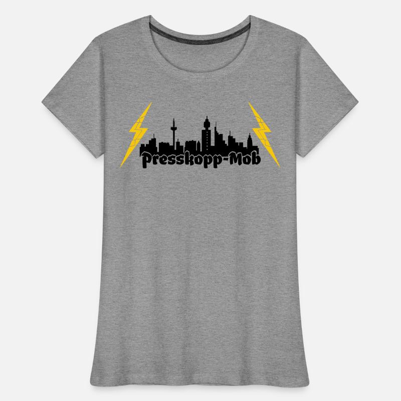 Presskopp Mob - ffm Skyline Frauen Premium Bio T-Shirt