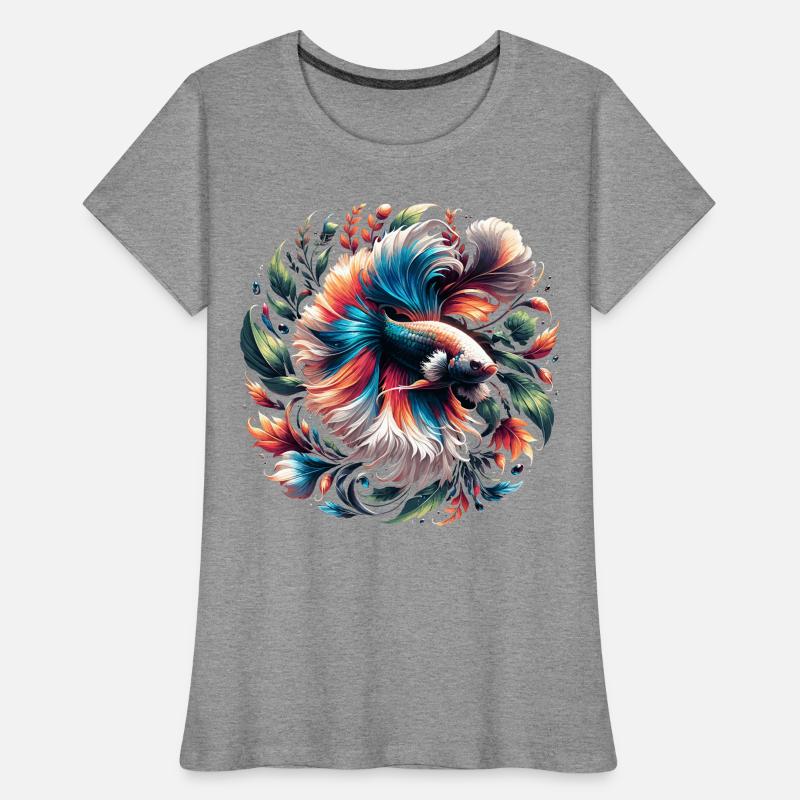 Siamese betta, Betta splendens, Bettafan Women's Premium Organic T-Shirt